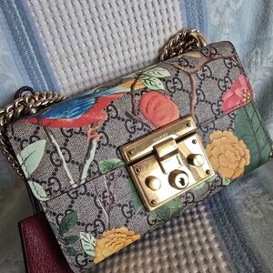 Authentic Gucci GG Supreme Tian Padlock Shoulder Bag Or Crossbody Bag